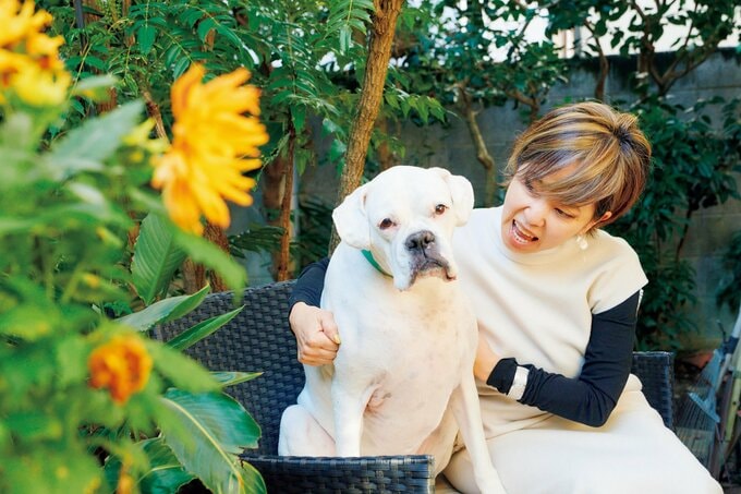 パンツェッタ貴久子さんと愛犬のペルラ(真珠)ちゃん