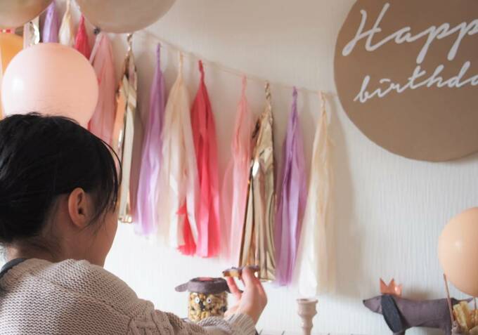 子どもとお祝いのラッピング