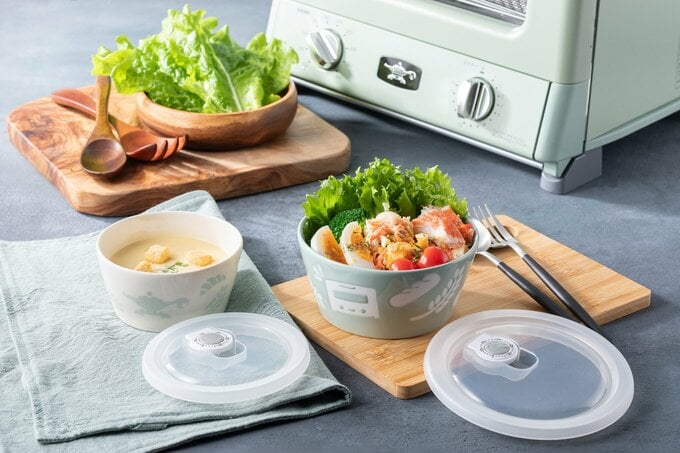 蓋がついているオーブン皿