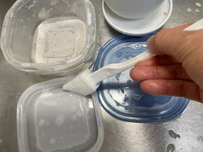 クリーナーで洗い物