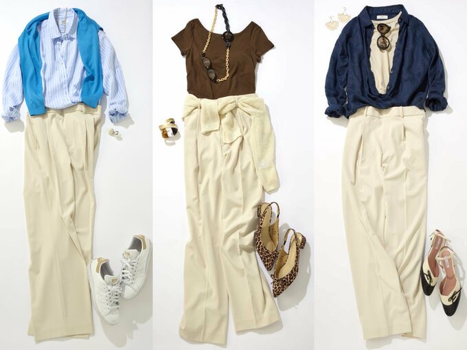 ワイドパンツを味方にする着こなしをご紹介!