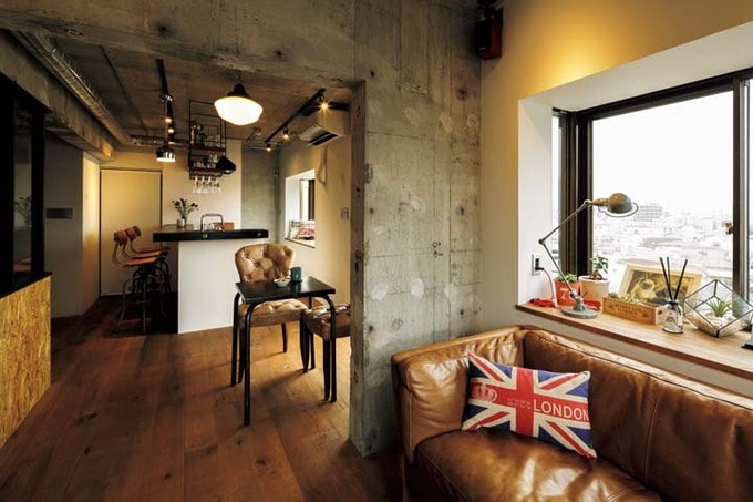 LDKは構造壁でゆるやかにゾーニング