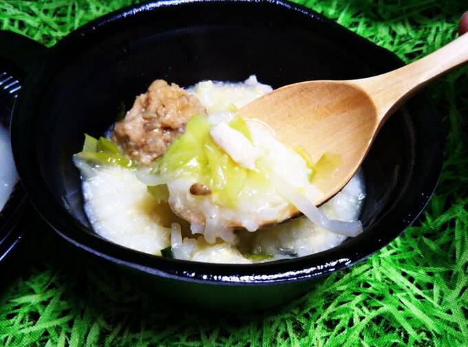 雑炊は薄味がついている