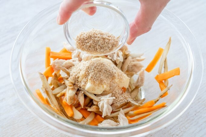 調味料を入れる