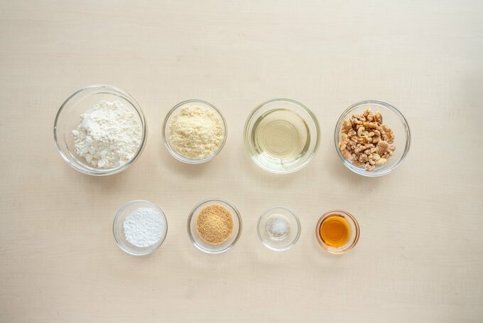 スノーボールクッキー　材料