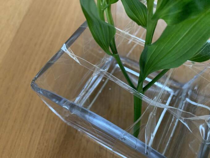 花を挿した様子