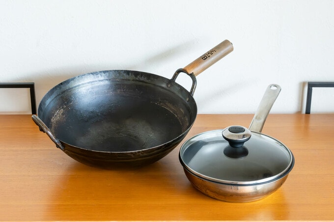 フライパンと中華鍋