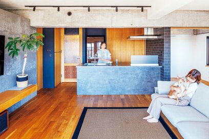 工事費1500万、実家を住み継ぎ、最上階＆角部屋をマンションリノベ