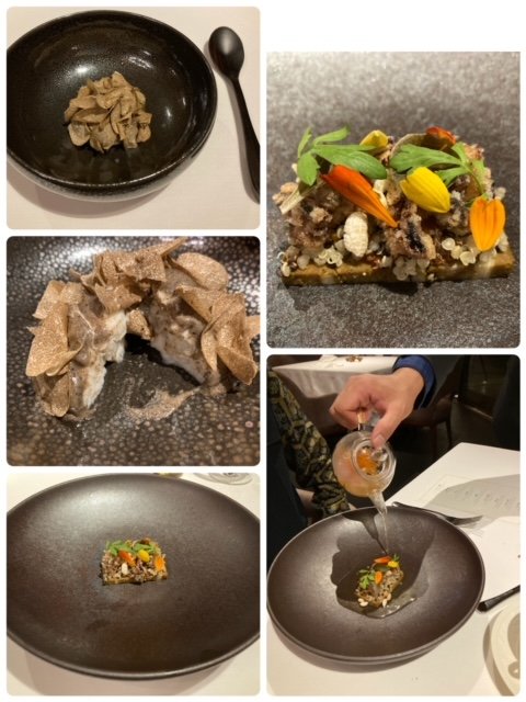 夕食トリュフなど