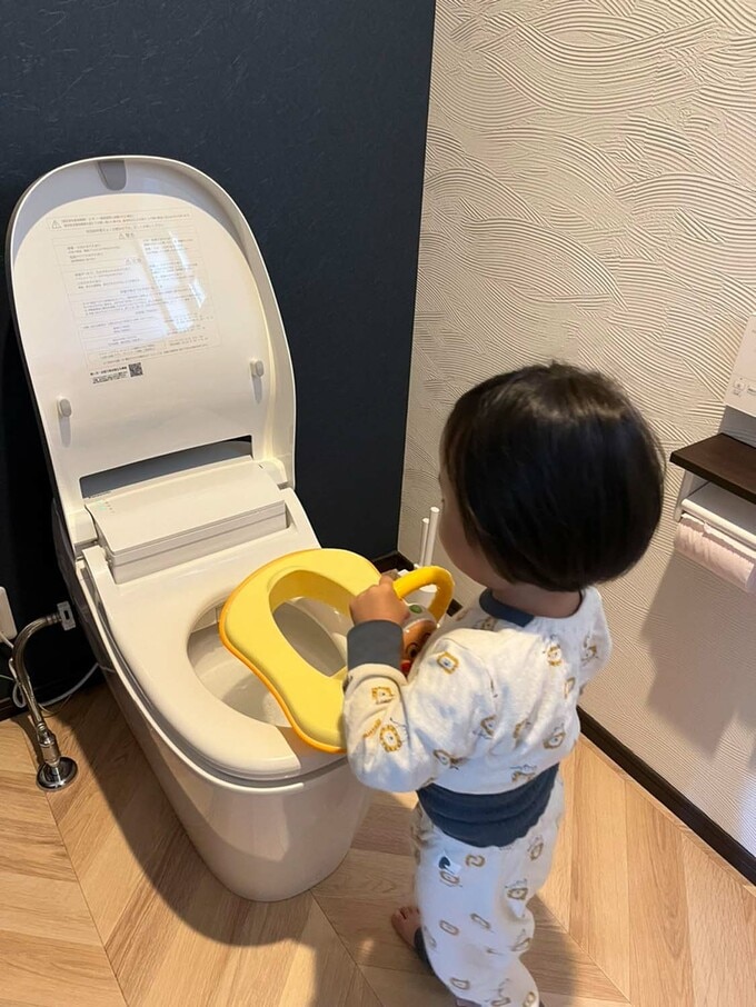 トイレトレーニング中の娘