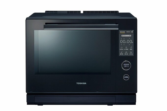 全体が黒い過熱水蒸気オーブンレンジ「石窯ドーム」