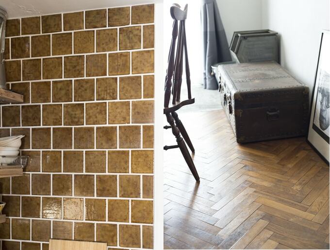 タイル張りキッチン