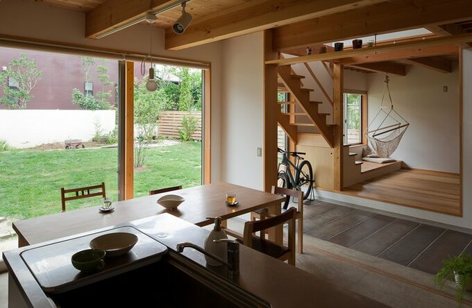 土間のキッチン