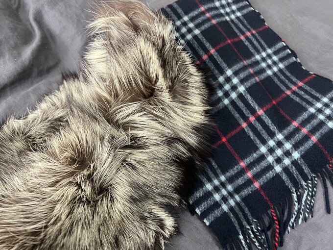 リアルファーのストール