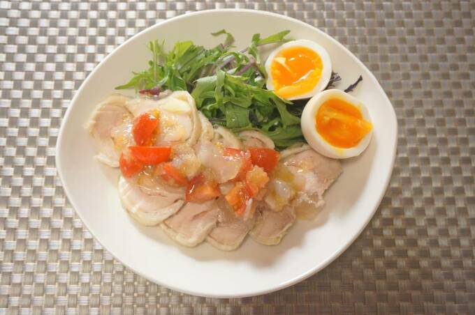 鶏ハムのレッドオイル漬け全体