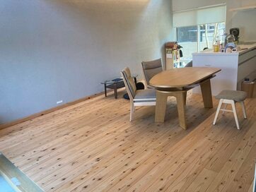 LDK15畳でソファーなし。あえて居場所を決めない生活が、しみじみ楽しい