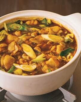 「そば屋のカレー」風鍋レシピ。めんつゆを使うから簡単