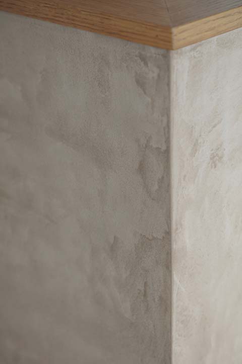 モールテックスで仕上げたキッチンカウンター