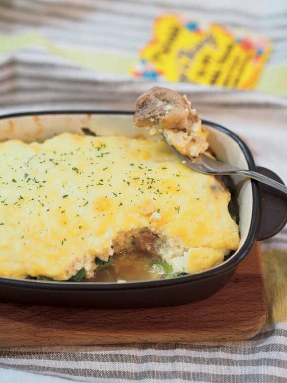 水きり豆腐のチキングラタン