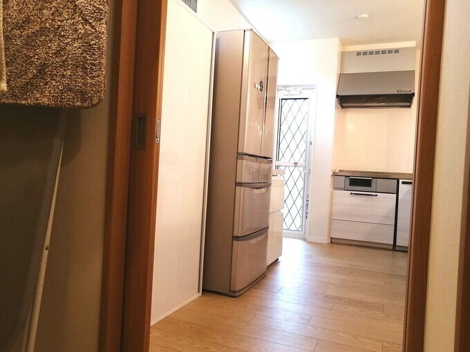 物干し場のある勝手口