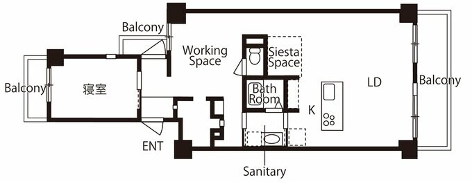 リノベーション後の図面
