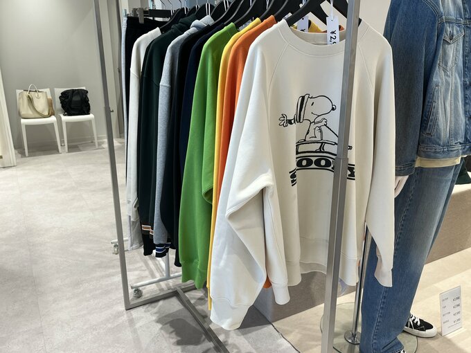 GUとピーナッツのコラボスウェット