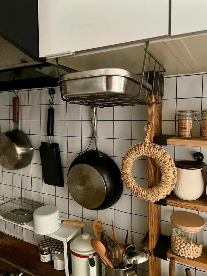 キッチン見せる収納1