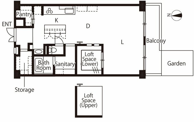 リノベーション後の間取り図