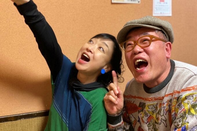 落語家の桂雀々さんと川上麻衣子さん