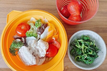 50代のひとりごはんは「簡単蒸し料理」で楽しむ。家族はせいろ派でも、あえてシリコン蒸し器を選ぶ