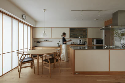 【マンションリノベ事例】自然素材が調和する空間は、家族の独立に備え可変性のある間取りに