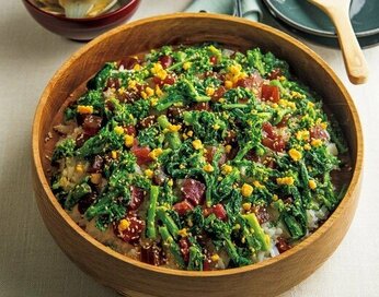 春を感じるマグロと菜の花のちらし寿司。笠原将弘さんの「ハレの日」献立