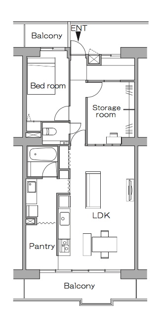 リノベーション後の間取り図