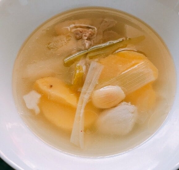 お弁当用にとっておいたスープ