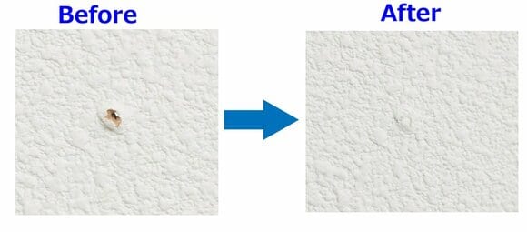 穴が目立たなくなった