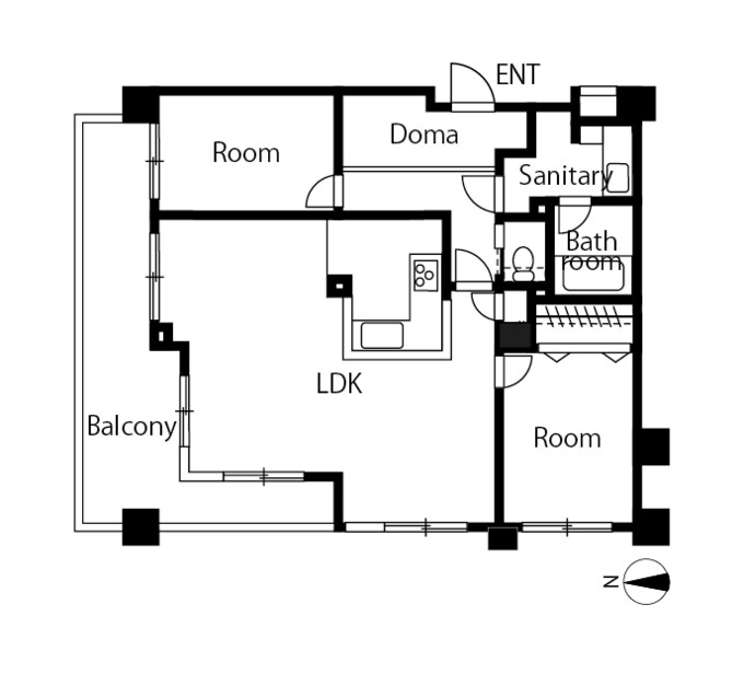 リノベーション後の間取り図