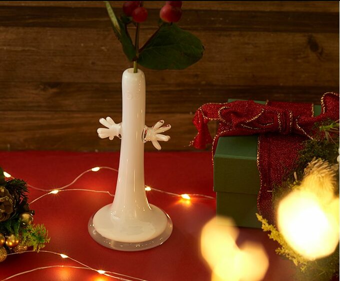 ニョロニョロ一輪挿し