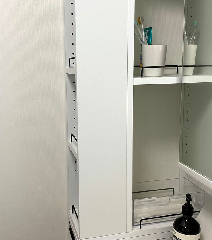 棚を横から見た様子