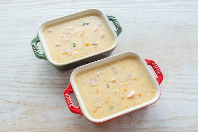 耐熱容器に入れる