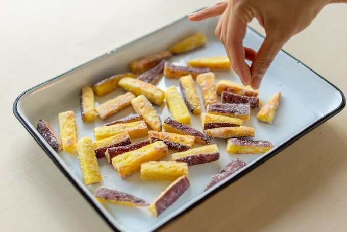 仕上げに塩をふる