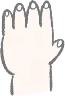 手のイラスト