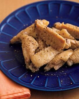 手羽中のガーリックマヨペッパー。6分レンチンするだけ、おつまみにも