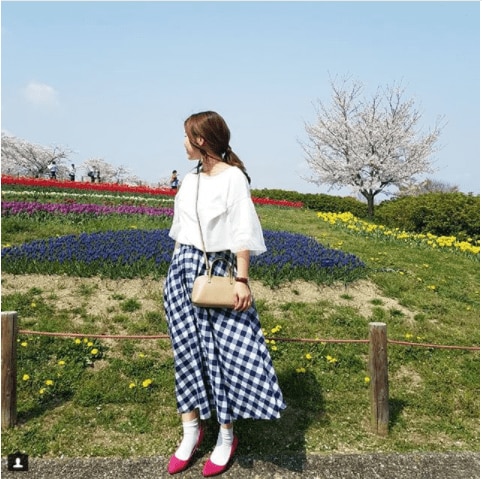 ギンガムスカート