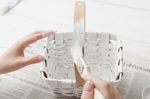 初心者でもできる、かわいいアンティーク風バスケット