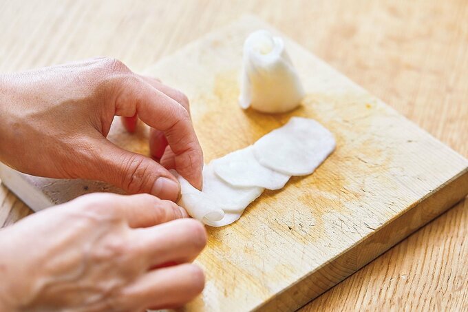 かぶを少しづつ重ねる