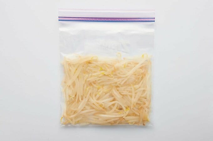保存袋にモヤシ