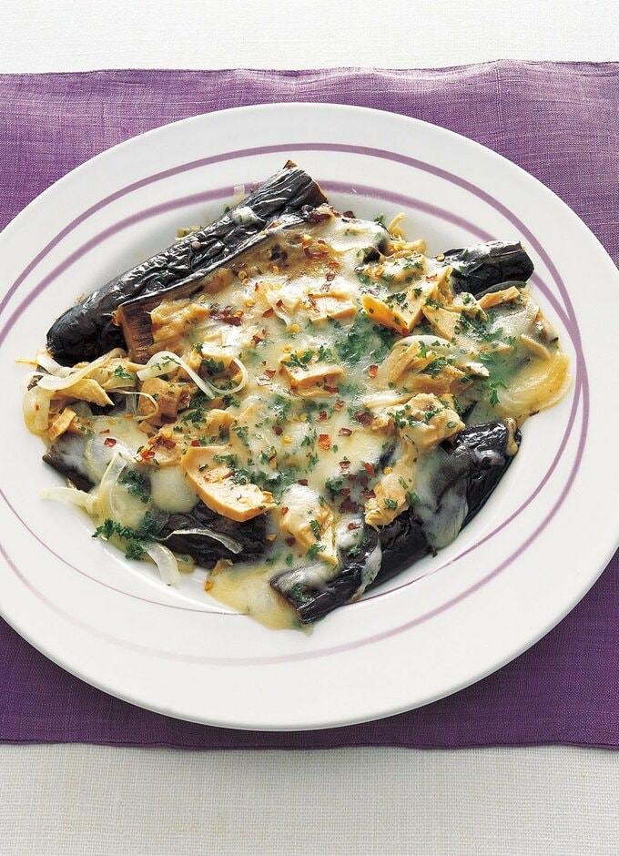 なすのフライパンチーズ焼き