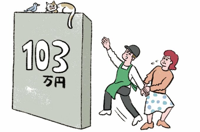 103万円の壁イラスト