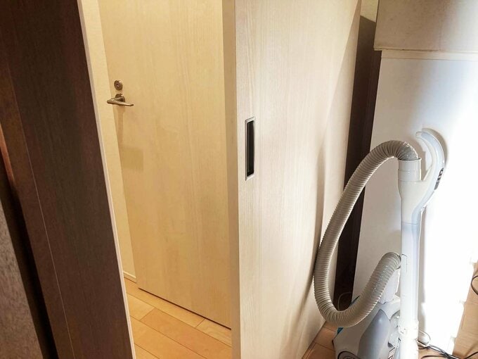 ウォークインクローゼットと掃除機