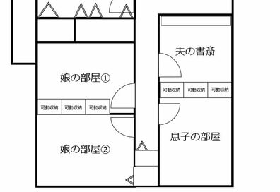 男女きょうだいの子どもがいる間取り。思春期になっても暮らしやすく